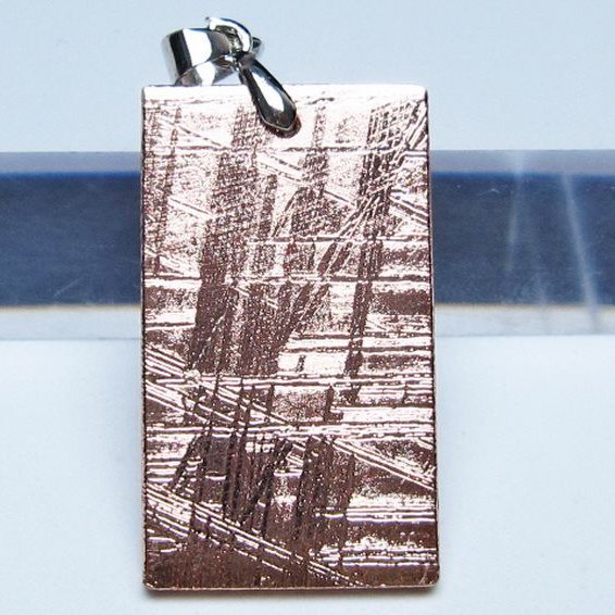 ピンクゴールドギベオン メテオライト ペンダント [t452-3713]