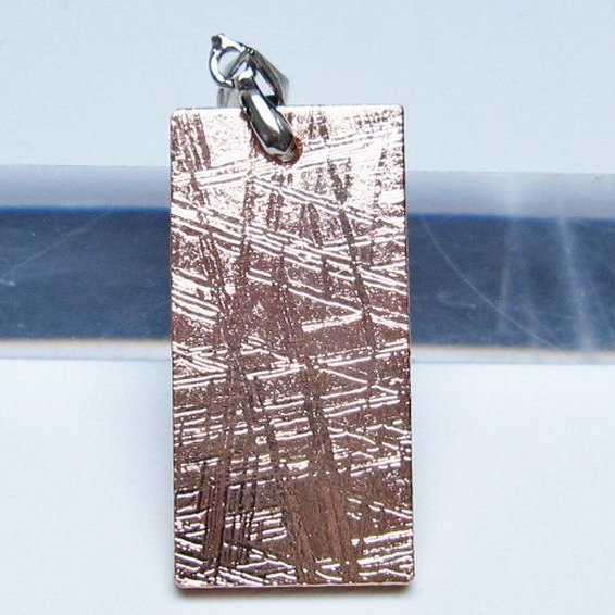 ピンクゴールドギベオン メテオライト ペンダント [t452-3724]