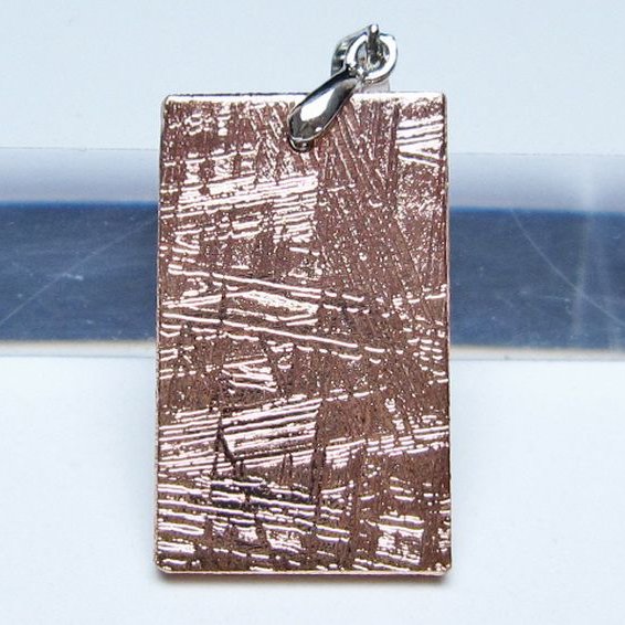 ピンクゴールドギベオン メテオライト ペンダント [t452-3726]