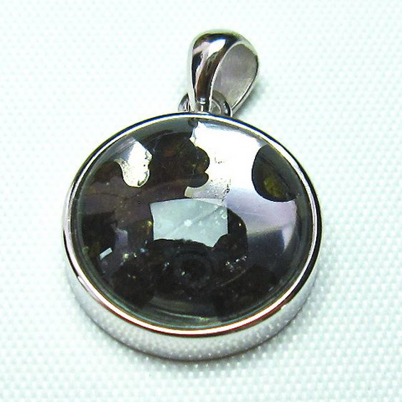 パラサイト隕石 かんらん石 ペンダント [T453-2575]