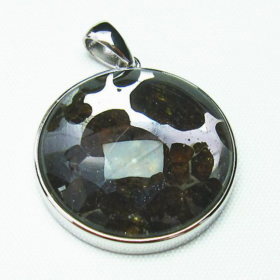 パラサイト隕石 かんらん石  ペンダント [T453-2619]