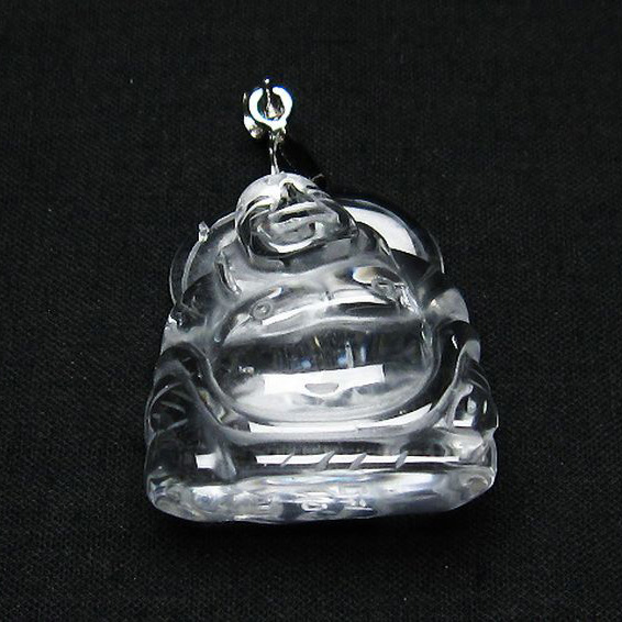 ヒマラヤ水晶 布袋様  ペンダント [T454-1627]