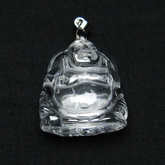 ヒマラヤ水晶 布袋様  ペンダント [T454-1634]