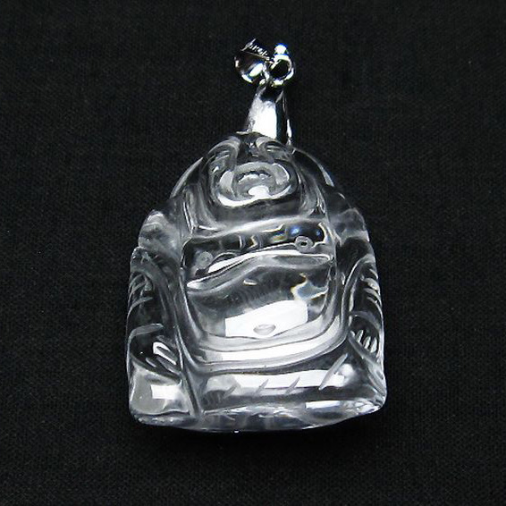 ヒマラヤ水晶 布袋様  ペンダント [T454-1661]