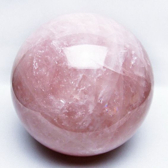 6.3Kg ローズクォーツ 丸玉 165mm [T456-13426]