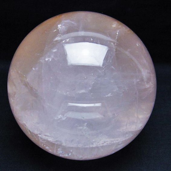 1.7Kg ローズクォーツ 丸玉 108mm [T456-13555]