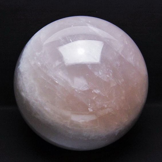 20.9Kg ローズクォーツ 丸玉 250mm 同梱不可[t456-14509]