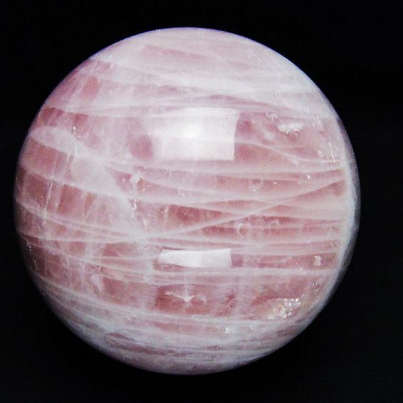 1.3Kg ローズクォーツ 丸玉 98mm [T456-15002]