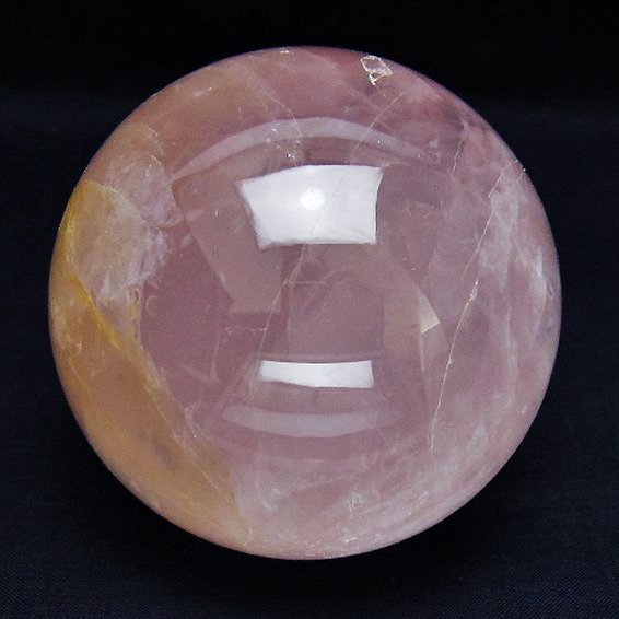 ローズクォーツ 丸玉 81mm [T456-15057]