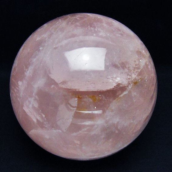 2.4Kg ローズクォーツ 丸玉 123mm [T456-15142]