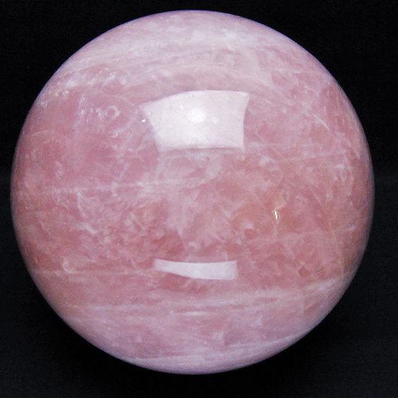 3.2Kg ローズクォーツ 丸玉 135mm [t456-15255]