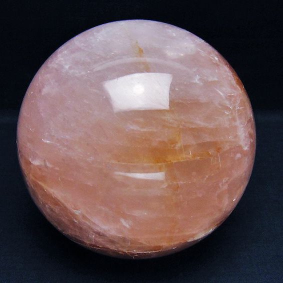 1.9Kg ローズクォーツ 丸玉 115mm [T456-15261]