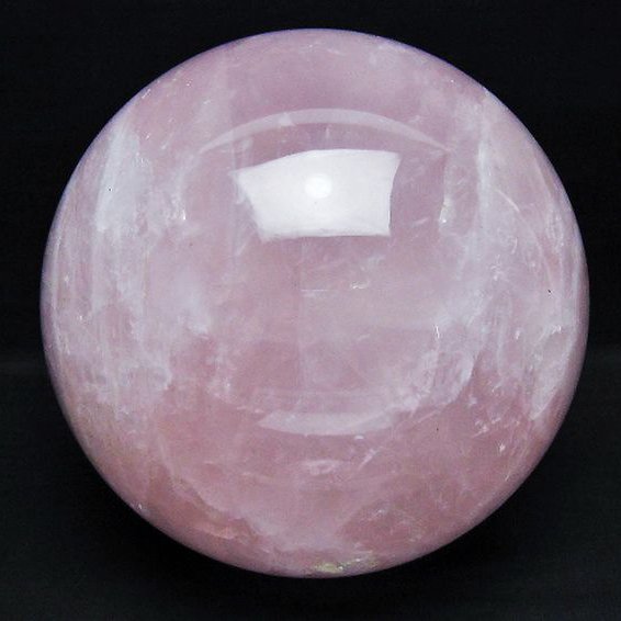 5Kg ローズクォーツ 丸玉 157mm [T456-15297]