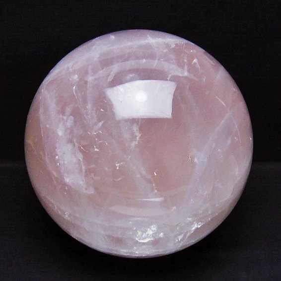 9Kg ローズクォーツ 丸玉 190mm [t456-15317]