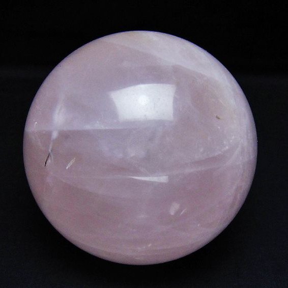 1.2Kg ローズクォーツ 丸玉 93mm [t456-15452]