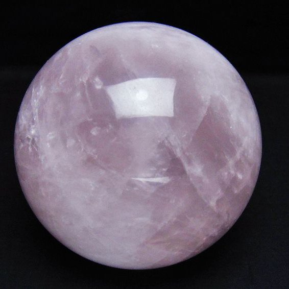 1.3Kg ローズクォーツ 丸玉 97mm [t456-15454]