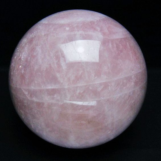 2.6Kg ローズクォーツ 丸玉 125mm [t456-15472]