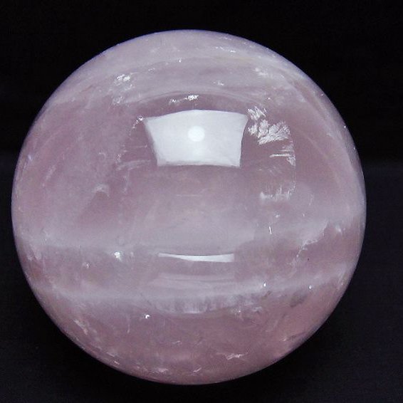 1.7Kg ローズクォーツ 丸玉 110mm [t456-15527]