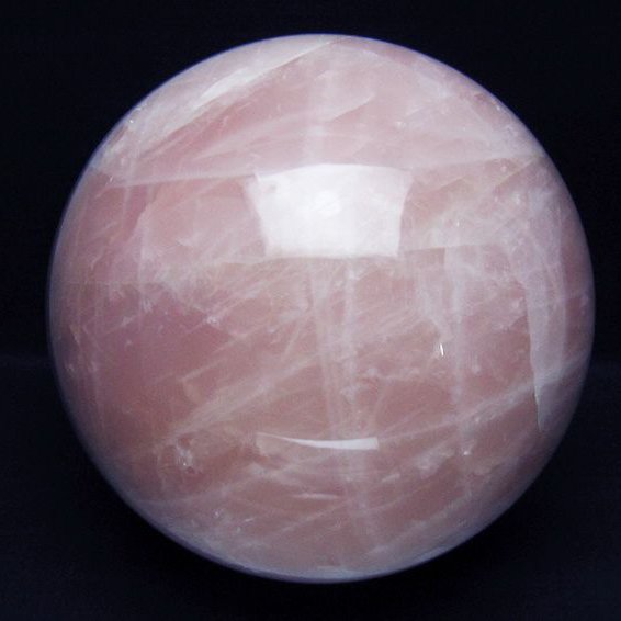 7.7Kg ローズクォーツ 丸玉 180mm [t456-15552]