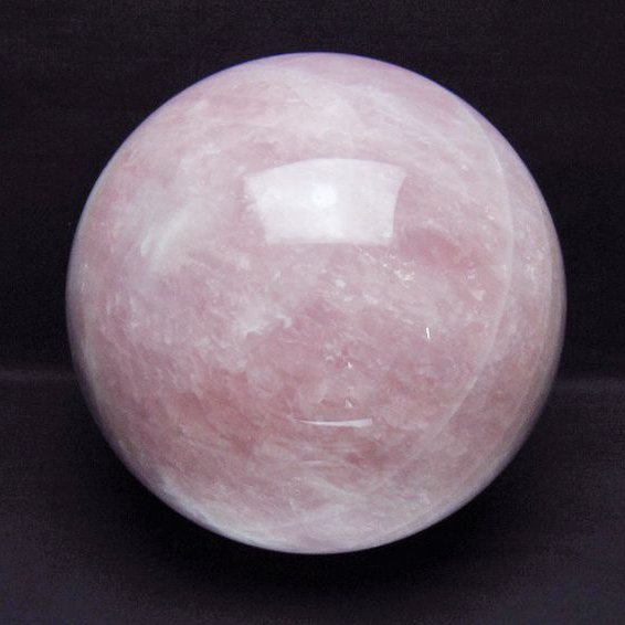 12.2Kg ローズクォーツ 丸玉 210mm [t456-15553]