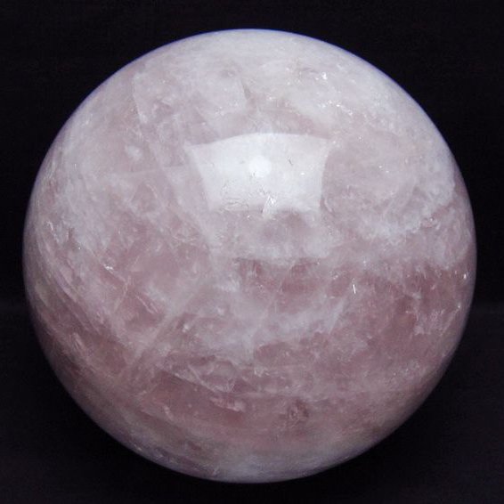 10Kg ローズクォーツ 丸玉 195mm [t456-15555]