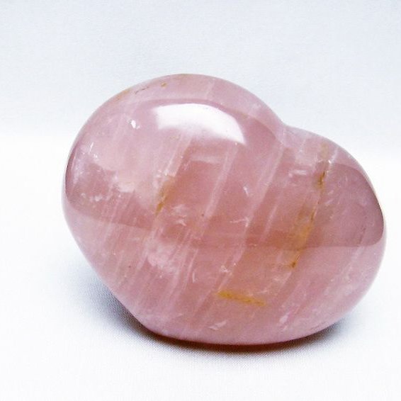 ローズクォーツハート 置物[T457-3888]
