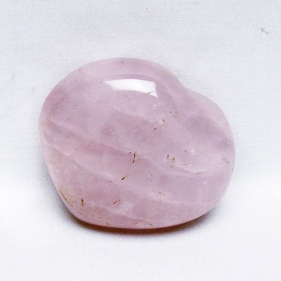 ローズクォーツハート 置物 [t457-4562]