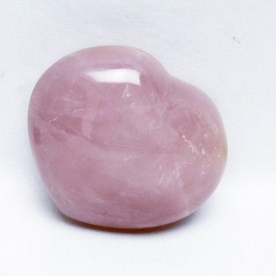 ローズクォーツハート 置物[T457-4574]