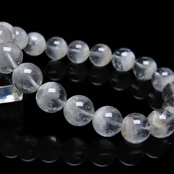 ラビットヘア ファントム 水晶 ブレスレット 10mm [T458-1032]