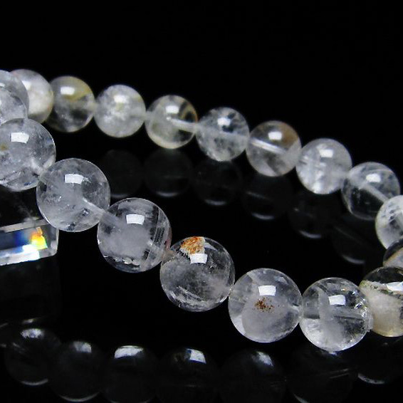 ラビットヘア ファントム 水晶 ブレスレット 11mm [T458-1039]