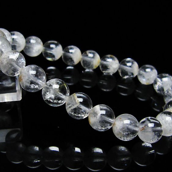 ラビットヘア ファントム 水晶 ブレスレット 9mm [T458-1055]