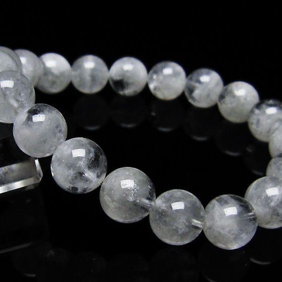 ラビットヘア ファントム 水晶  ブレスレット 10mm [T458-1138]