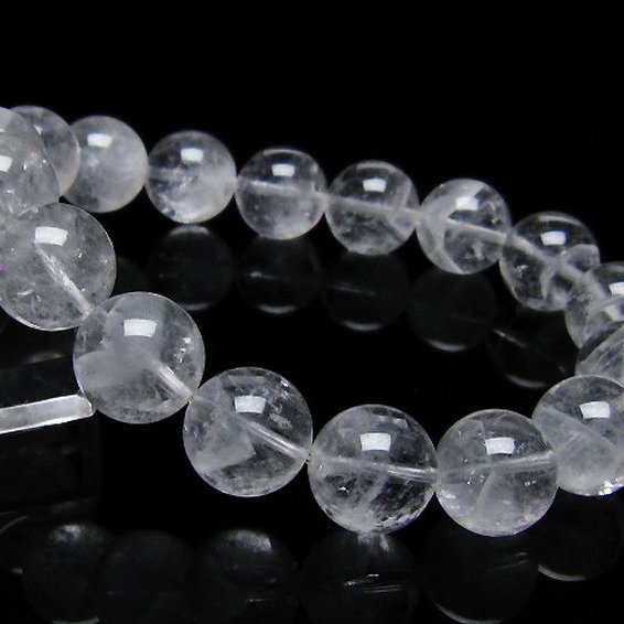 ラビットヘア ファントム 水晶 ブレスレット 13mm [T458-1154]