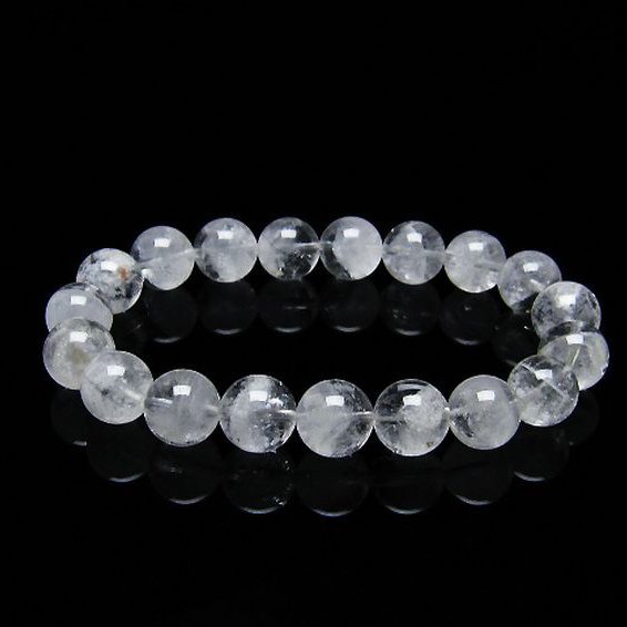 ラビットヘア ファントム 水晶 ブレスレット 10mm [T458-1190]
