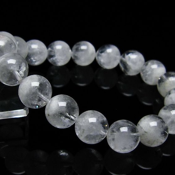 ラビットヘア ファントム 水晶 ブレスレット 12mm [T458-1205]