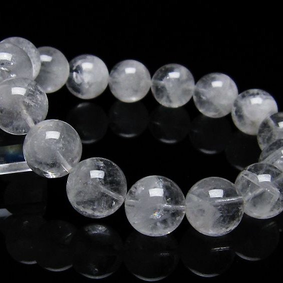 ラビットヘア ファントム 水晶 ブレスレット 14mm [T458-1214]