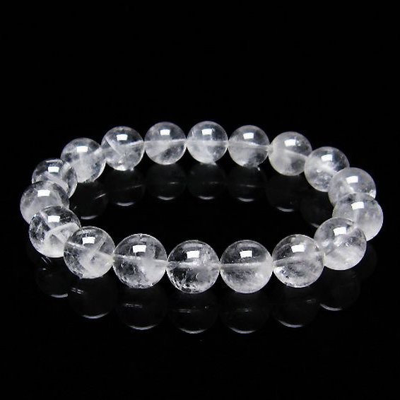 ラビットヘア ファントム 水晶  ブレスレット  12mm [T458-1298]