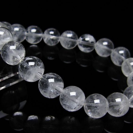 ラビットヘアファントム水晶ブレスレット10mm