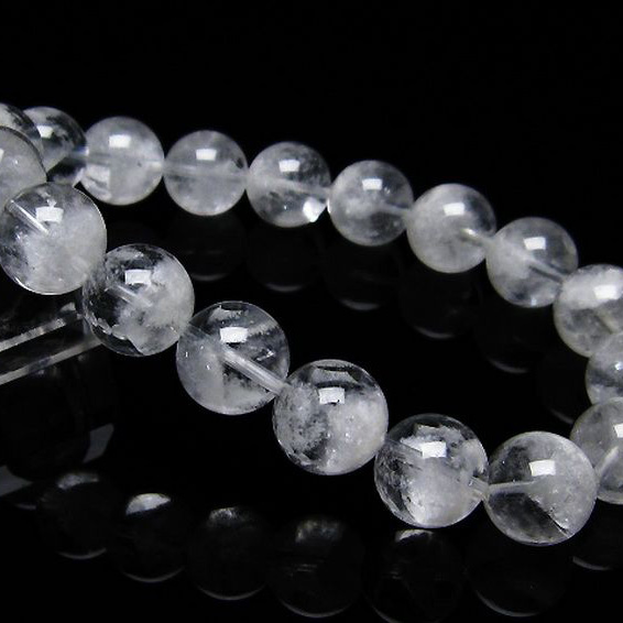 高品質！珍品！水晶お皿　ラビットヘア共生 ラビットヘア ファントム 水晶 ブレスレット 12mm [T458-1319]