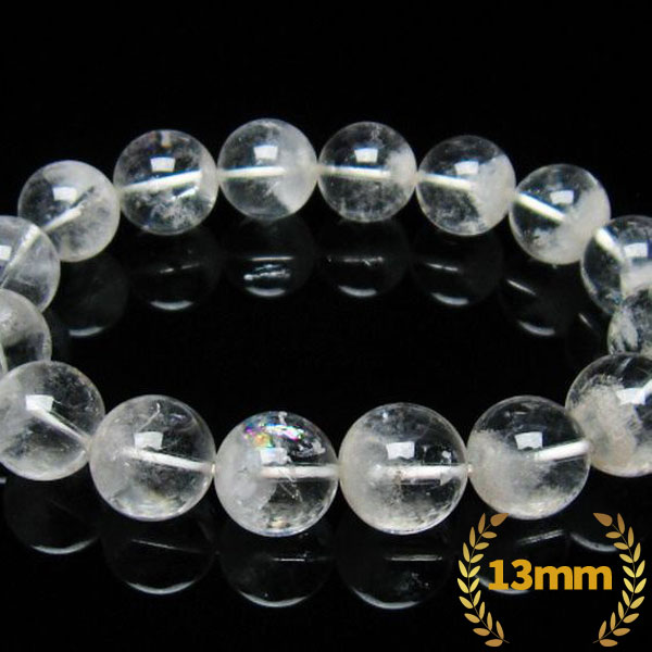 ラビットヘア ファントム 水晶 ブレスレット 13mm [T458-800]