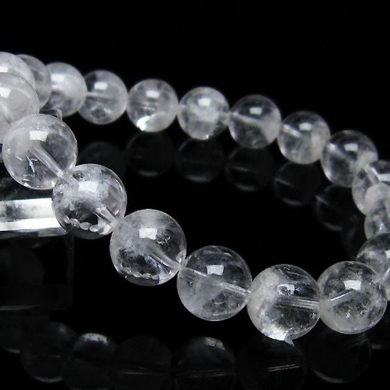 ラビットヘア ファントム 水晶 ブレスレット 10mm [T458-820]