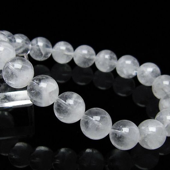 ラビットヘア ファントム 水晶 ブレスレット 10mm [T458-871]