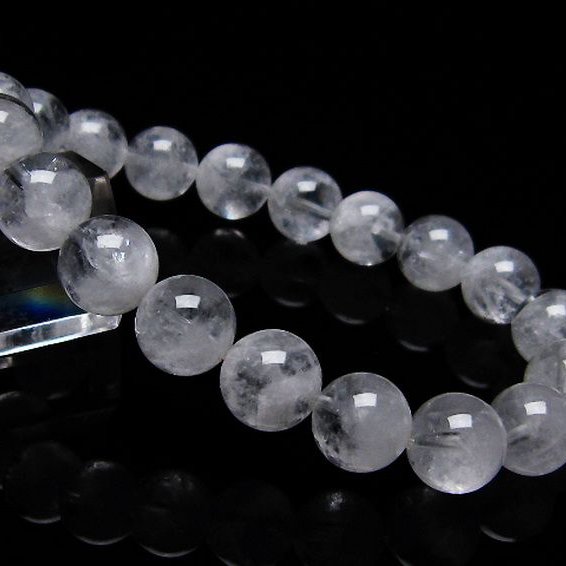 ラビットヘア ファントム 水晶 ブレスレット 10mm [T458-951]