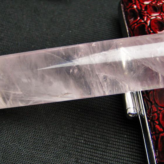 ローズクォーツ 印材　※別途料金で篆刻可能 18mm [T46-642]