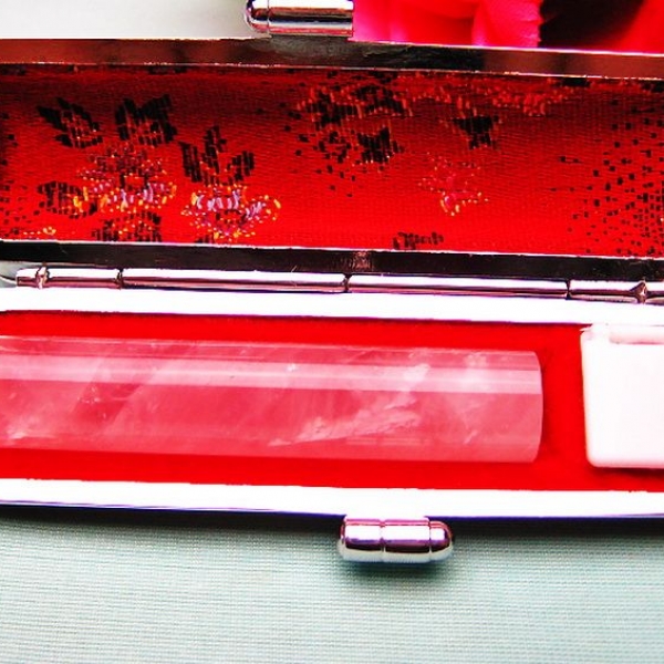 ローズクォーツ 印材　※別途料金で篆刻可能 12mm [T46-755]