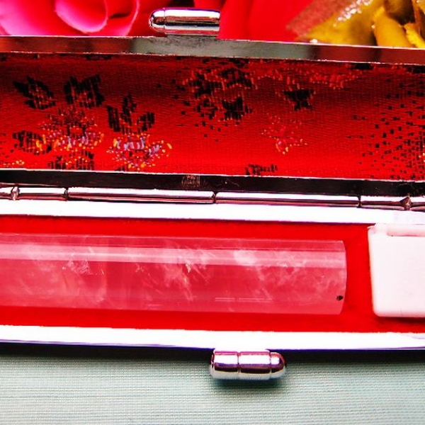 ローズクォーツ 印材　※別途料金で篆刻可能 12mm [T46-795]