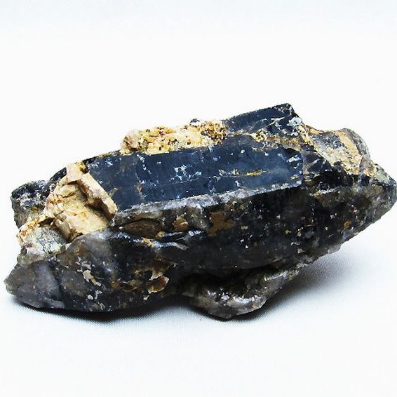 山東省産 モリオン 純天然 黒水晶 原石[t460-6551]