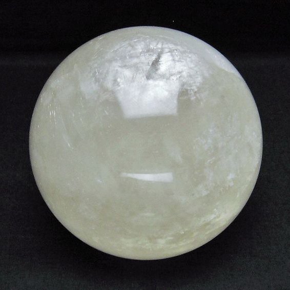 1.1Kg カルサイト 丸玉  92mm [T461-10384]