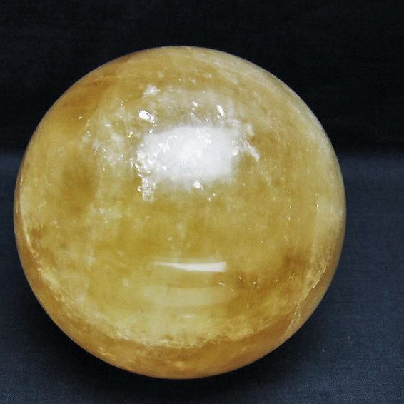 1.6Kg カルサイト 丸玉 105mm [T461-11071]