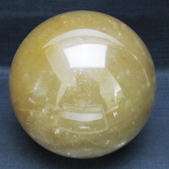 2.6Kg カルサイト 丸玉 127mm [t461-11674]